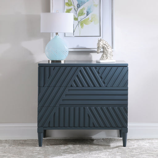 Uttermost 25383 Colby Blue Drawer Chest