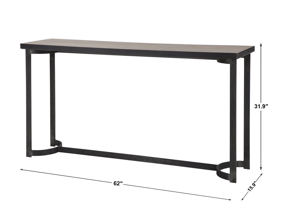 Uttermost Basuto Steel Console Table