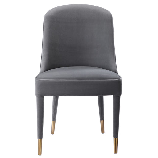 Uttermost Brie Armless Chair, Gray