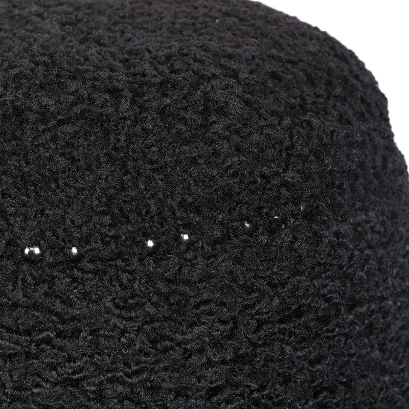 Uttermost 23575 Gumdrop Black Ottoman 