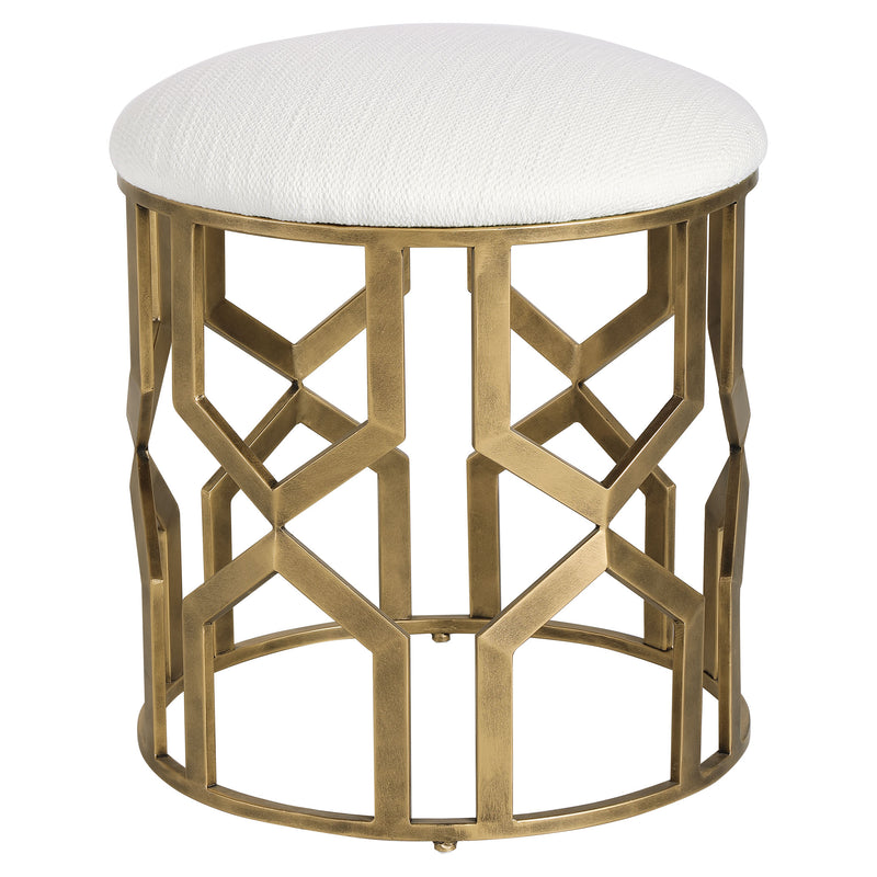 Uttermost 23579 Trellis Geometric Accent Stool