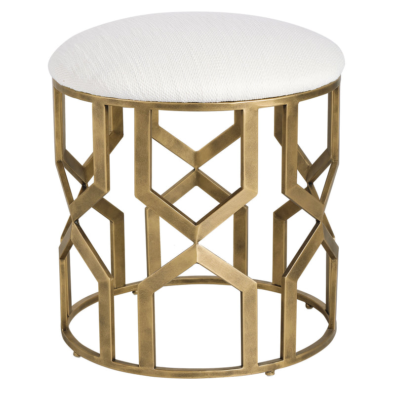 Uttermost 23579 Trellis Geometric Accent Stool
