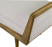 Uttermost Waylon Modern Ivory Bench