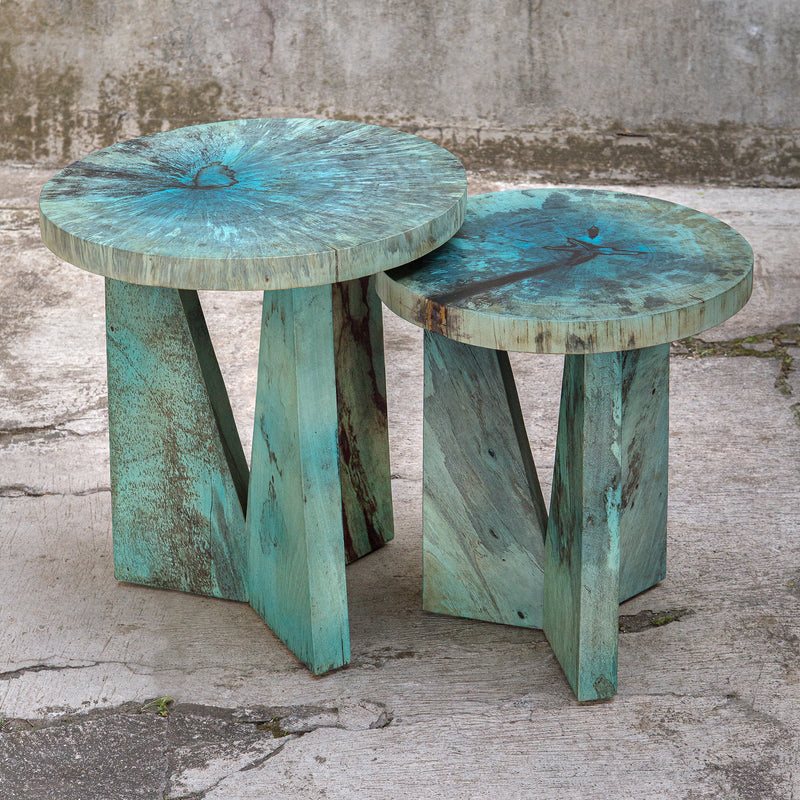 Uttermost Nadette Blue Nesting Tables