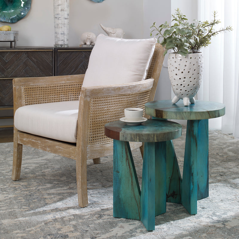 Uttermost Nadette Blue Nesting Tables