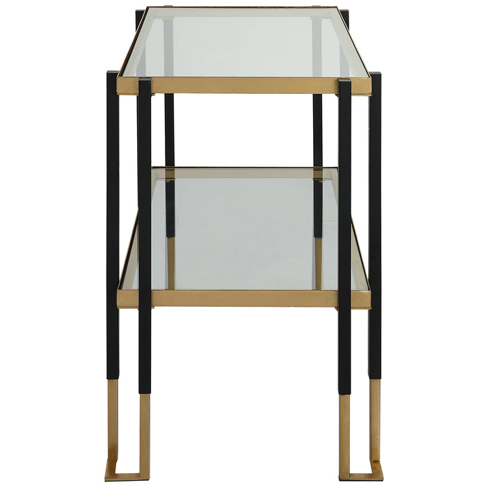 Uttermost Kentmore Glass Side Table