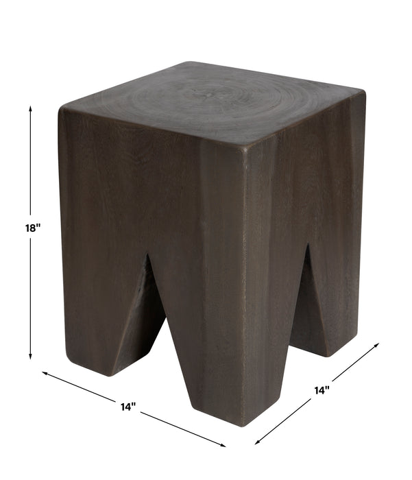 Uttermost Armin Solid Wood Accent Stool