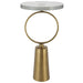Uttermost Ringlet Brass Accent Table