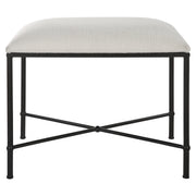 Uttermost Avenham Small Black Framed Bench