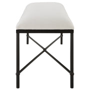 Uttermost Avenham Black Framed Bench