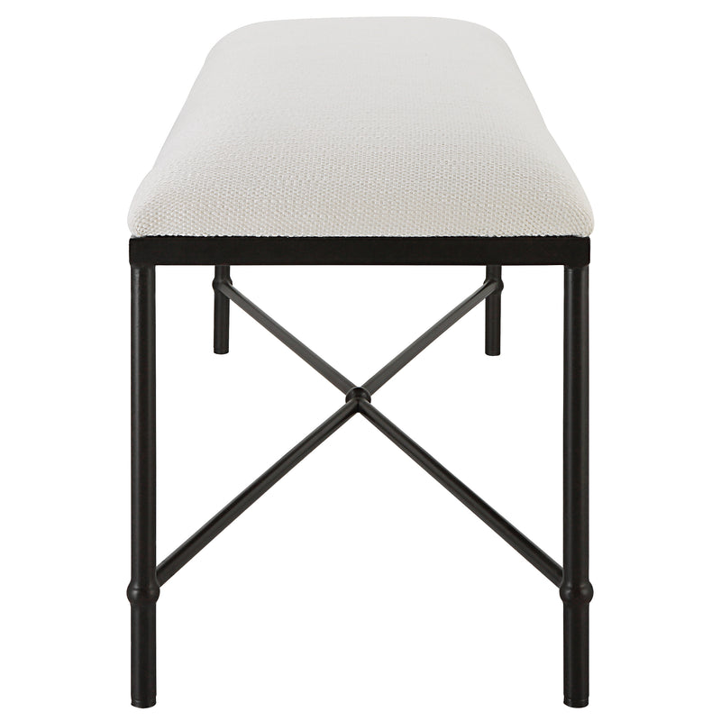 Uttermost Avenham Black Framed Bench