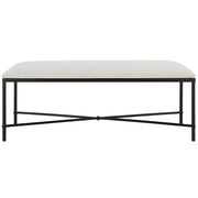 Uttermost Avenham Black Framed Bench