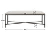 Uttermost Avenham Black Framed Bench