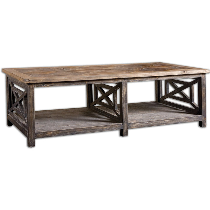 Uttermost 24264 Spiro Reclaimed Wood Cocktail Table