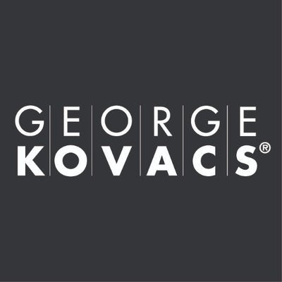 George Kovacs Traveler - 6 Light Island in Coal Finish with Brushed Nickel Accents  (Light Island 38.5 in W x 22.25 in H)