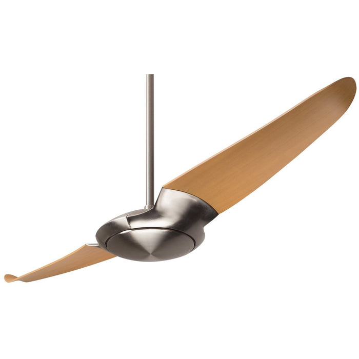 Modern Fan IC/AIR2 Bright Nickel 56" Ceiling Fan with Maple Blades and Remote Control - ALCOVE LIGHTING