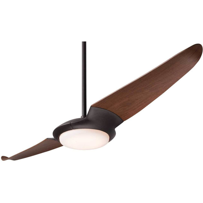 Modern Fan IC/AIR2 Dark Bronze 56" Ceiling Fan with Mahogany Blades and Remote