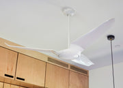 Modern Fan Company IC/Air3 DC 56″ Gloss White Modern Ceiling Fan with White Blades and Remote Control - ALCOVE LIGHTING