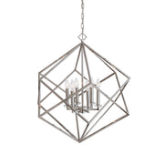 Uttermost 22122 Euclid 6 Light Nickel Cube Pendant