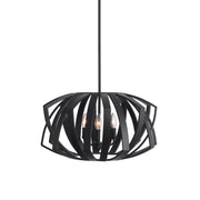Uttermost 22137 Thales Black Geometric 3 Light Pendant
