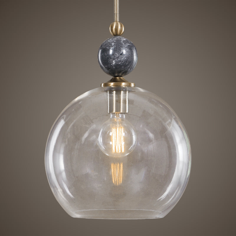 Uttermost 22176 Mendota 1 Light Glass Pendant