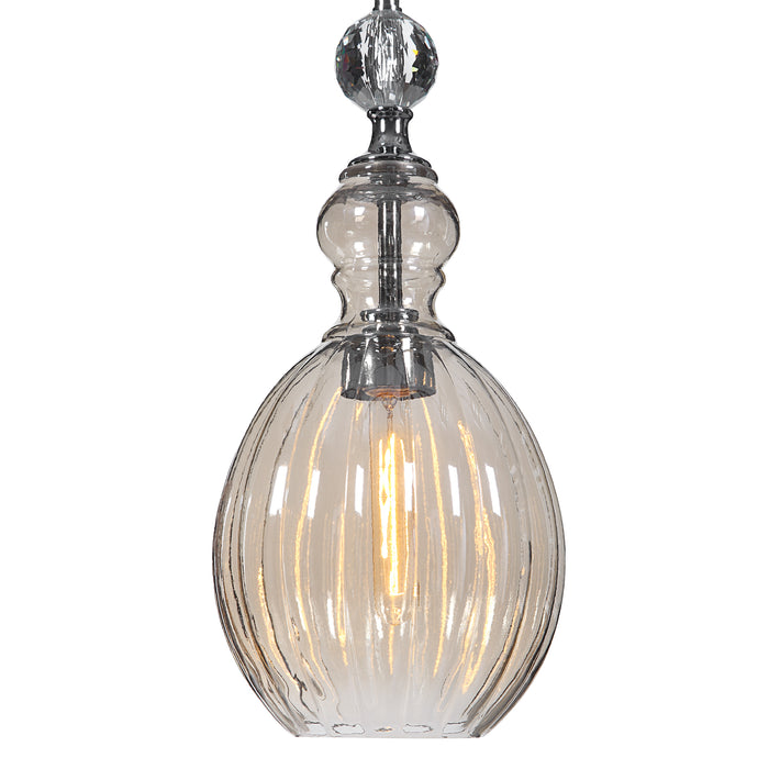 Uttermost 22186 GiGi 1 Light Glass Mini Pendant