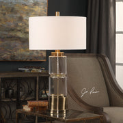 Uttermost 27830-1 Vaiga Glass Column Lamp