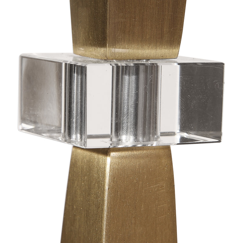 Uttermost 29618-1 Niccolai Antiqued Nickel Lamp