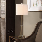 Uttermost 29618-1 Niccolai Antiqued Nickel Lamp
