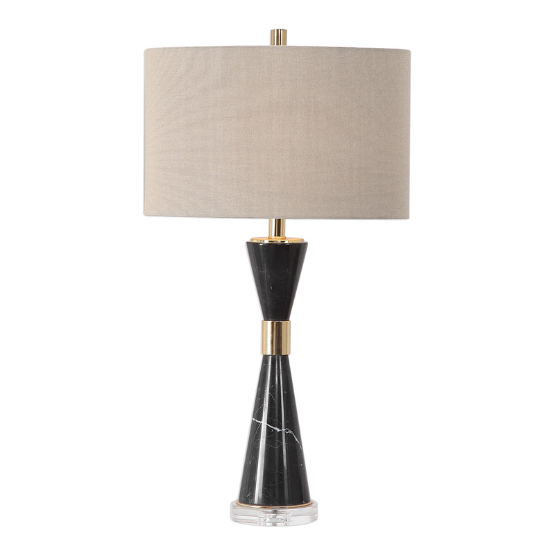 Uttermost 27886 Alastair Black Marble Table Lamp
