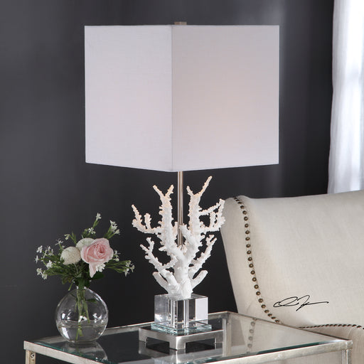 Uttermost 29679-1 Corallo White Coral Table Lamp