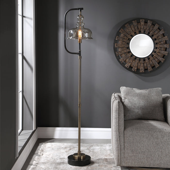 Uttermost 28193-1 Elieser Industrial Floor Lamp