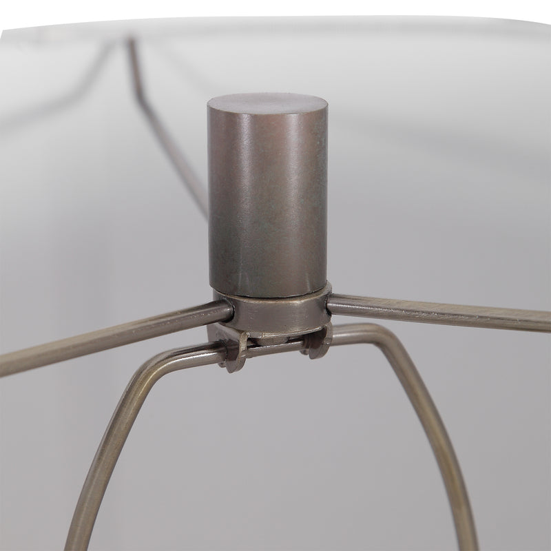 Uttermost 28264 Khalio Gun Metal Table Lamp