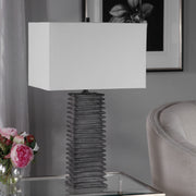 Uttermost 29737 Sanderson Metallic Charcoal Table Lamp