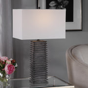 Uttermost 29737 Sanderson Metallic Charcoal Table Lamp