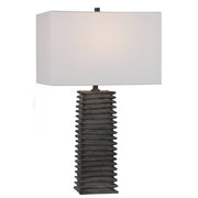 Uttermost 29737 Sanderson Metallic Charcoal Table Lamp