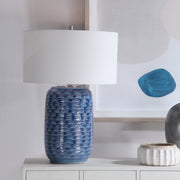 Uttermost 28274-1 Sedna Blue Table Lamp