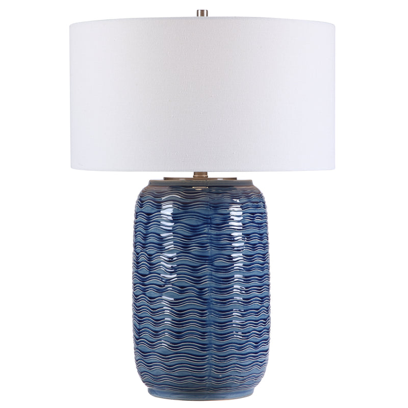 Uttermost 28274-1 Sedna Blue Table Lamp