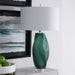 Uttermost 28278 Esmeralda Green Glass Table Lamp
