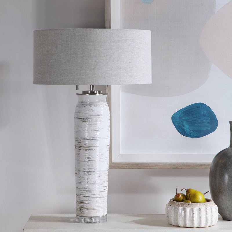 Uttermost 28275 Lenta White Table Lamp