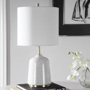 Uttermost 28332-1 Eloise White Marble Table Lamp