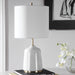 Uttermost 28332-1 Eloise White Marble Table Lamp