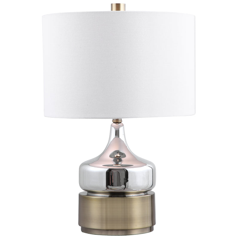 Uttermost 28337-1 Como Chrome Table Lamp