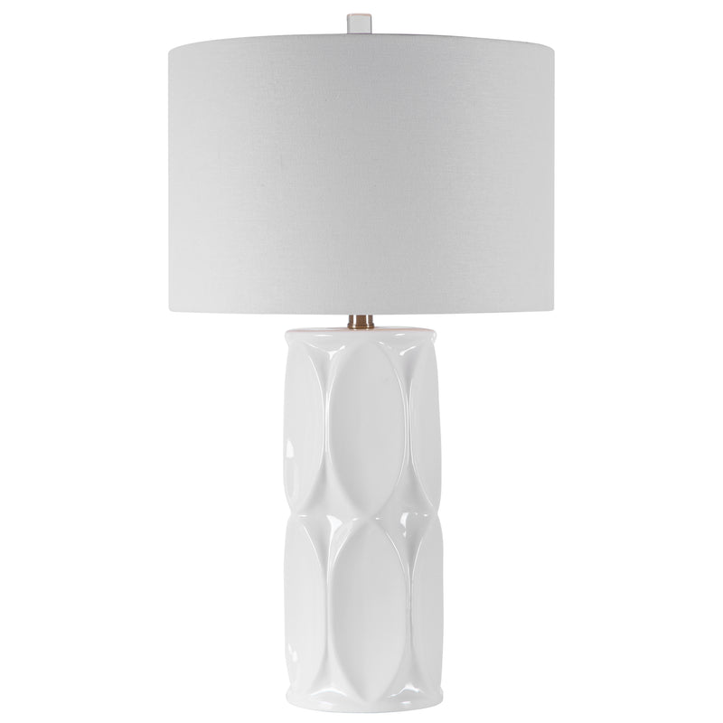 Uttermost 28342-1 Sinclair White Table Lamp