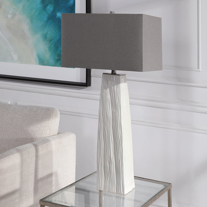 Uttermost Sycamore White Table Lamp