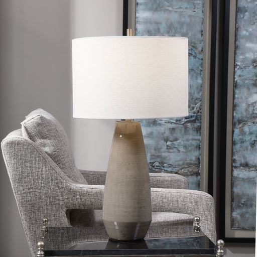 Uttermost 28394-1 Volterra Taupe-Gray Table Lamp