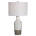 Uttermost 28398-1 Dakota White Crackle Table Lamp