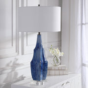 Uttermost 28425-1 Everard Blue Table Lamp