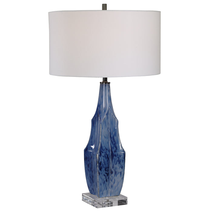 Uttermost 28425-1 Everard Blue Table Lamp