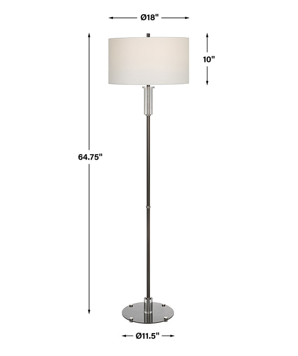 Uttermost Aurelia Steel Floor Lamp